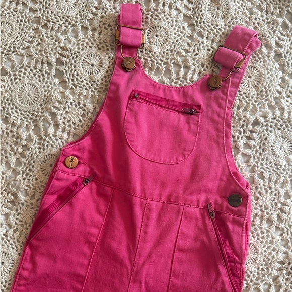 Vintage Pink Denim Overalls - Picture 2 of 4
